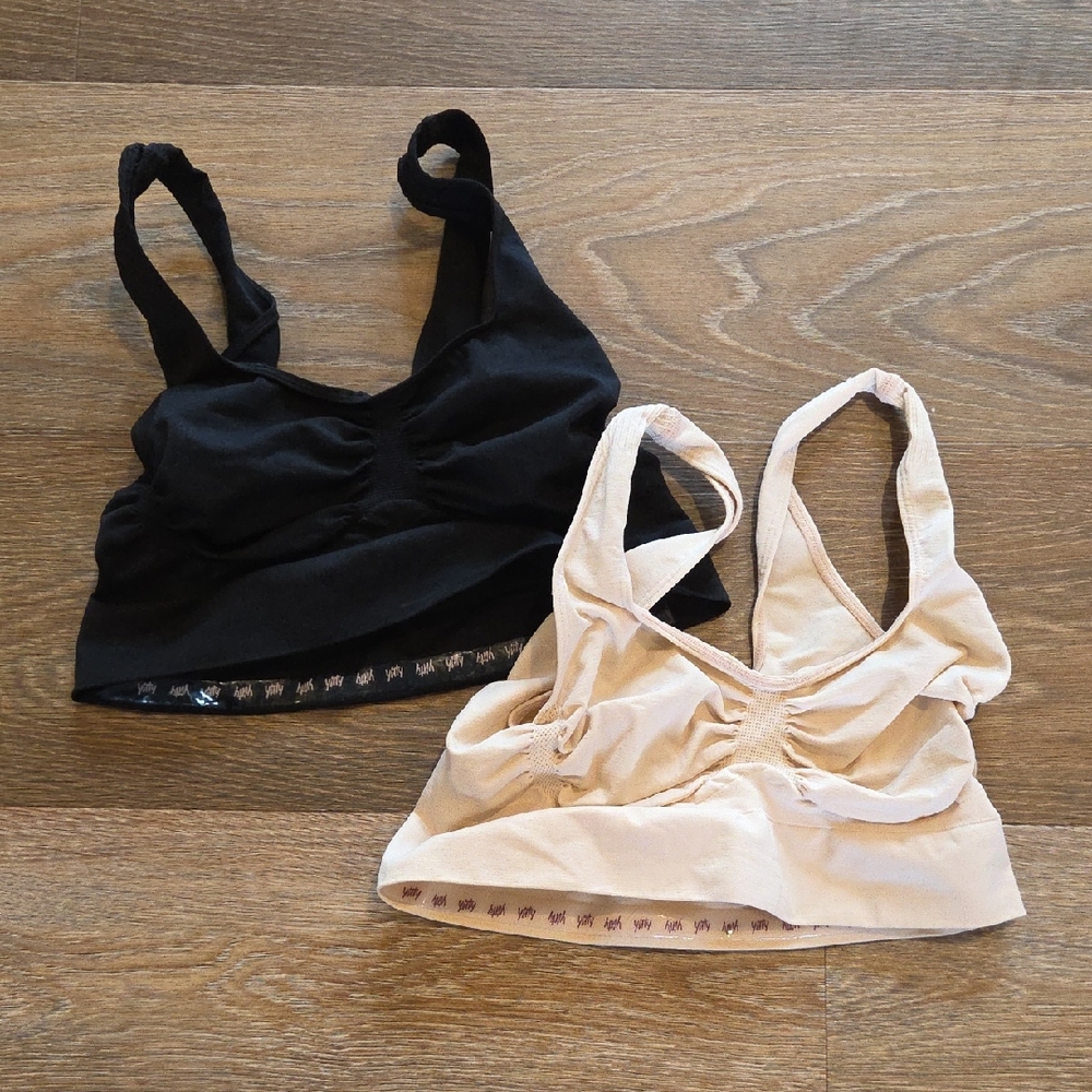 YITTY Black and Cream Bralette Set